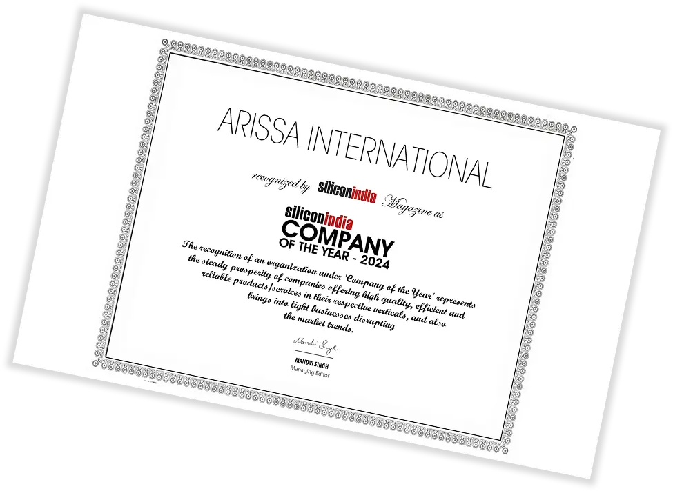 Silicon India Certificate